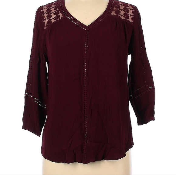 Stitch Fix Burgundy top - Picture 1 of 3